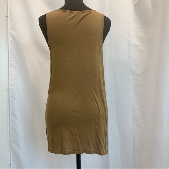 MICHAEL Michael Kors brown bronze sequin tank top camisole blouse Sz M sparkly - Picture 5 of 11